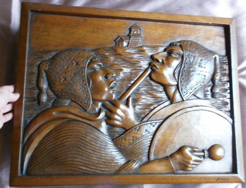 Arias grand tableau bois - -,