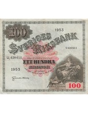 Suède 100 Kronor - Mère Svea