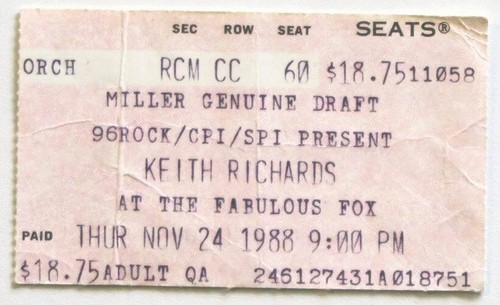 Billet concert ticket - , stub