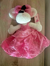 Peluche neuve DIDDL diddlina 28 cm princesse robe rose