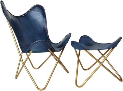 Chaise papillon cuir - papillon,