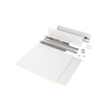 Tiroir complet en kit - côté 93 mm - 40 kg - blanc - 450 mm - Vertex EMUCA