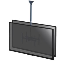 Support plafond 2 écrans TV 37"-86", Hauteur  106-156cm