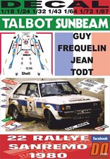 DECAL TALBOT SUNBEAM LOTUS