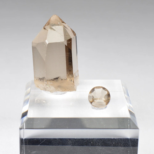 Quartz fumé massif du - fumé,
