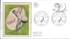 FRANCE 1980 FDC FEDERATION FRANCAISE DE GOLF YT 2105