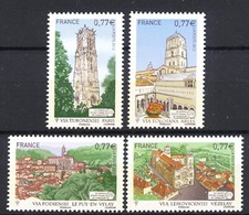 FRANCE 4641/44 LES CHEMINS DE