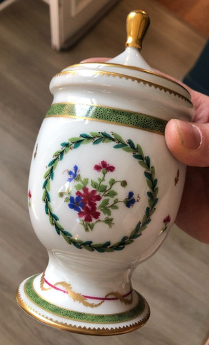Ancien sucrier pot couvert - ancien,