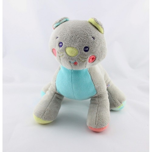 Doudou chat gris - , jaune