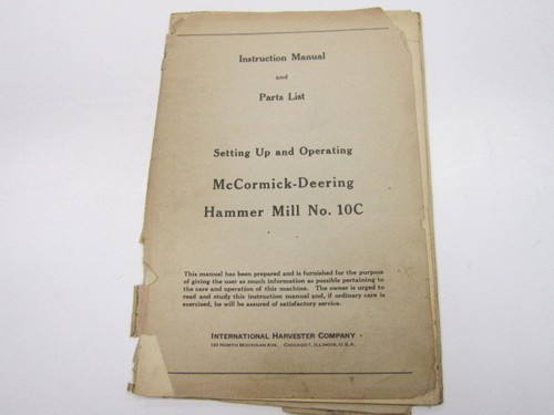 Mccormick deering hammer mill - hammer,
