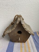 Ancien Nichoir Bois Maison Oiseaux Deco Retro 