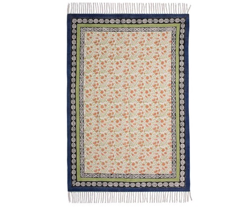 Tapis rectangulaire coton - rectangulaire, en