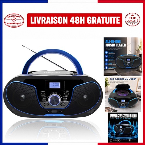 Boombox bluetooth 3 radio - cd,