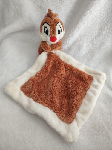 Doudou plat mouchoir marron - plat,