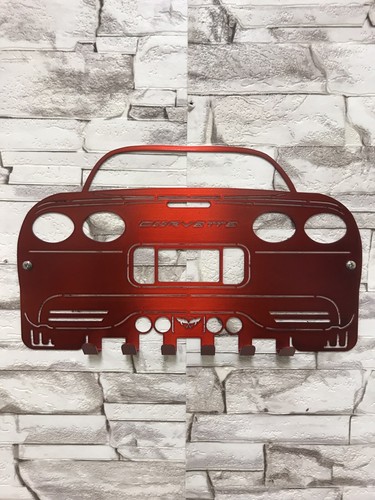 Porte clés métal - métal, corvette