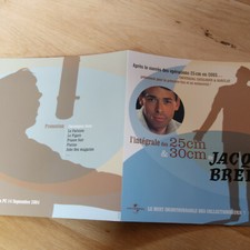 JACQUES BREL - L'INTÉGRALE DES 25 CM & 30 CM - RARE Plan média / PRESS/KIT !!!!