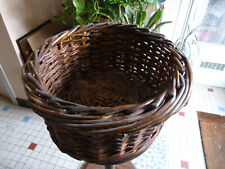 SUPERBE ANCIENNE PANIERE de BOULANGER en OSIER TRESSE.