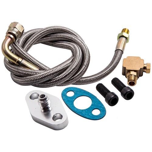 Oil feed line - line, braided