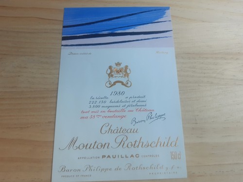 étiquette vin chateau mouton - chateau,