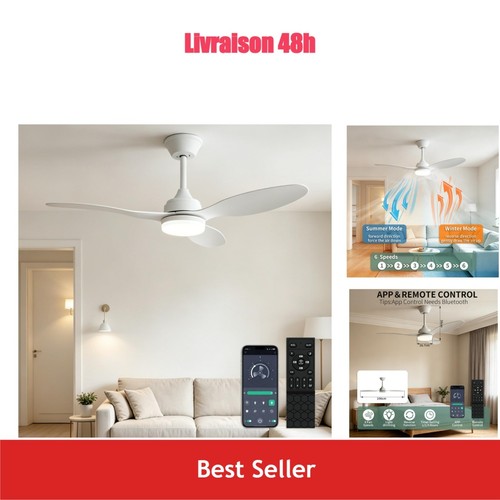 Ventilateur plafond 106cm avec - 106cm,