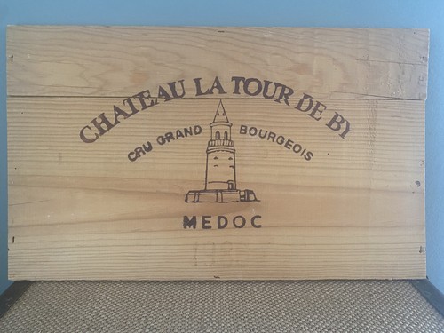 Ancienne estampe caisse vin - , en