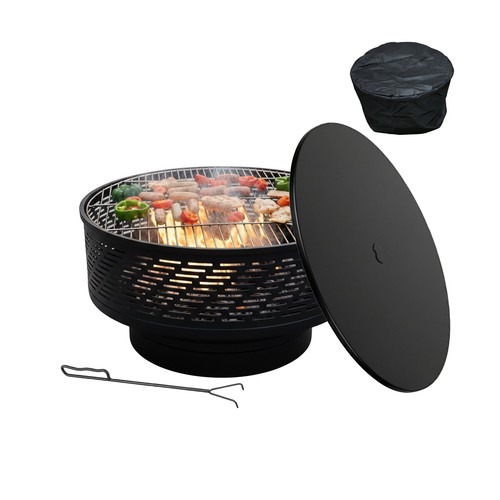 Brasero tonneau feu - à,