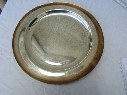 Plat ancien metal argente - metal,