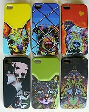 Dean Russo Art Hard Case iPhone 4 / 4S, pick one! Primary Colors dogs/cats USA