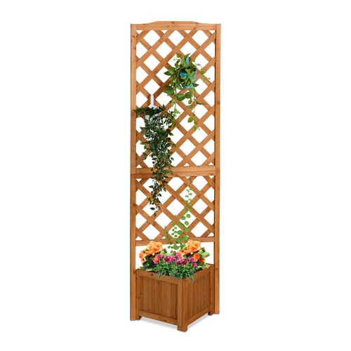 Jardinière bois bac jardin - jardinière,
