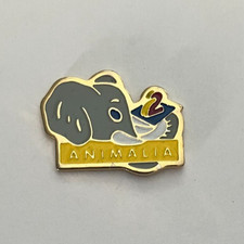 72 - Pin's TELEVISION ANTENNE 2 - EMISSION ANIMALERE ANIMALIA - ELEPHANT