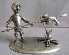 Statuette étain signée