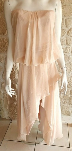 Robe cocktail pêche taille