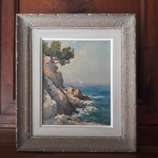 Huile sur panneau fortuné - sur,