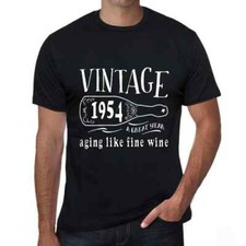 ULTRABASIC Homme Tee-Shirt Vieillissement Comme Un Bon Vin 1954 Aging Like A