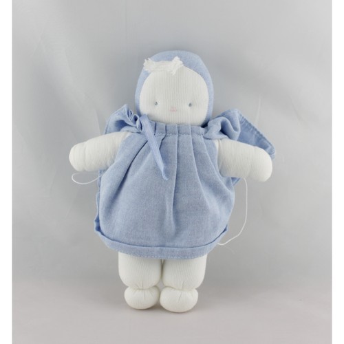 Doudou poupée chiffon - , blanche