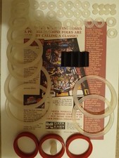 FLIPPER DATA EAST -MAVERIC-KIT ELASTIQUE SILLICONE TRANSPARENT-pinball rubber