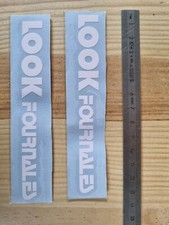 Paire de stickers autocollants fourche VTT MTB Fournales LOOK