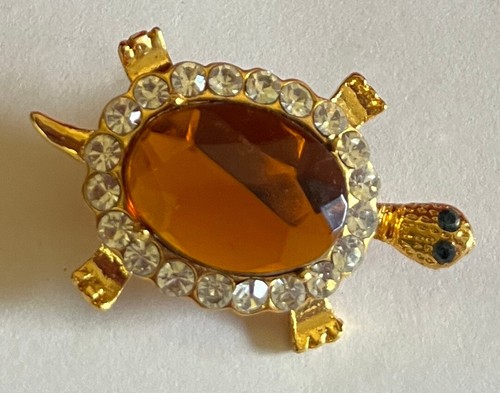 Broche tortue metal dore - broche, tortue/