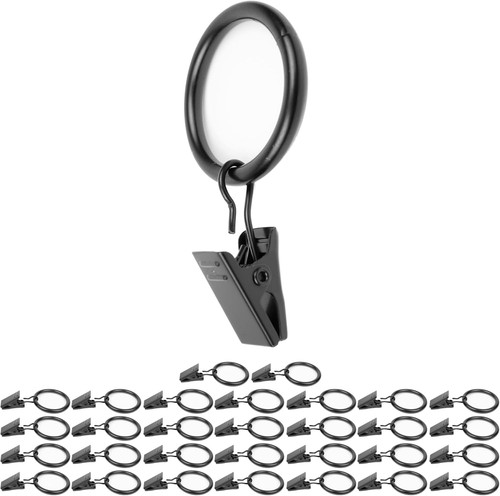 Pinces rideaux noir - 30,