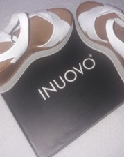 Sandales cuir 39, blanches 