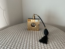 Ancien flacon de parfum vide Pascal Morabito en Laiton et verre (*1)