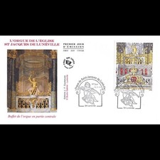 FDC - Orgue église St Jacques de Lunéville (2 env), oblit 10/11/2012