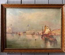 ?? Tableau h.s.t d'après Thomas Moran "Venise" signature à identifier ?
