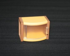 Playmobil vie quotidienne meuble porte vitrée marron et jaune 4282 4892