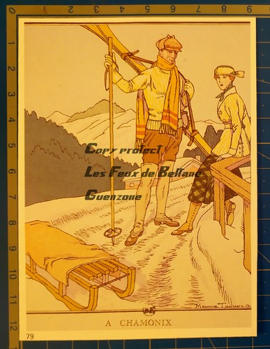 Chamonix couple ski maurice - ski,