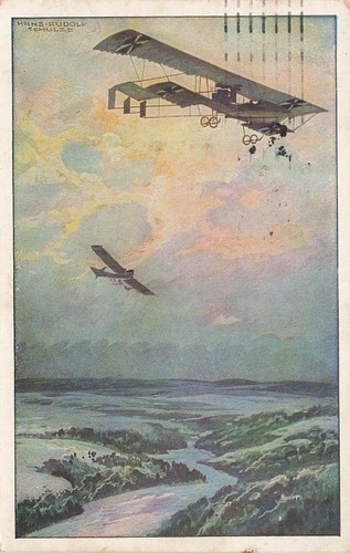 Carte postale ww1 aviation - postale,