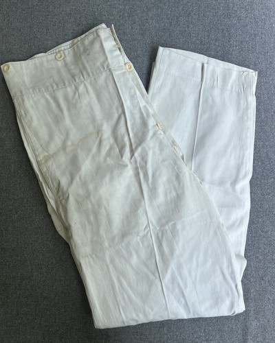 Pantalon blanc colonial - pantalon, marin