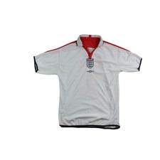 Maillot football vintage Angleterre domicile N°7 BECKHAM 2004-2005