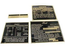 Jeu de 4 plaques de données