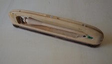 Ancienne navette de métier à tisser bois naturel vintage années 50